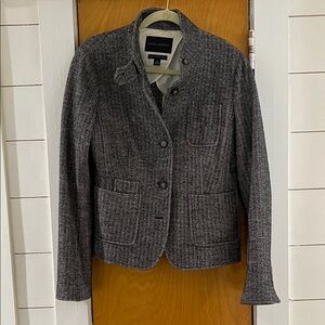 Banana Republic Charcoal Tweed Blazer